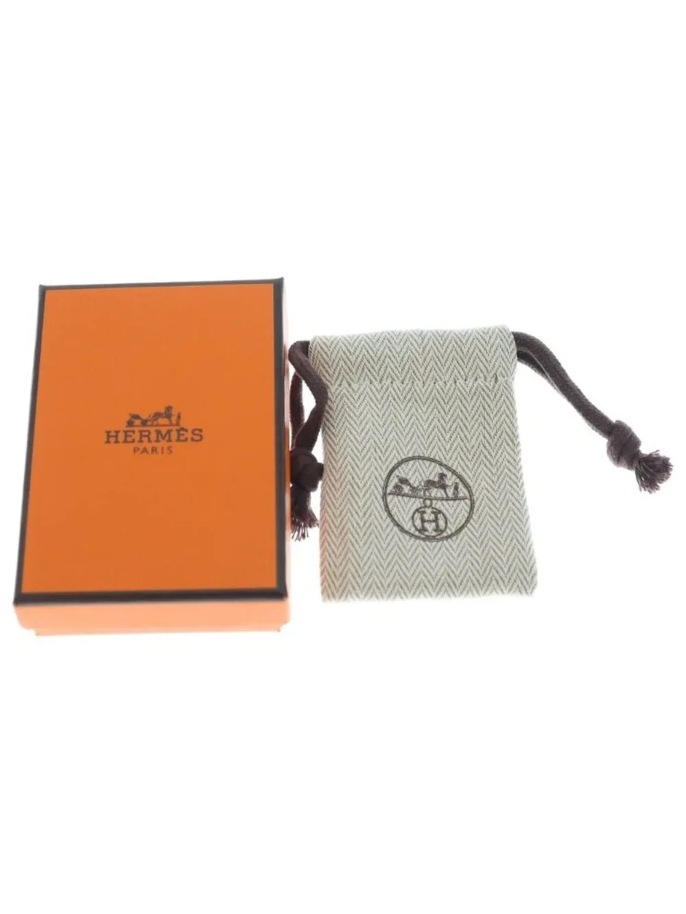 Hermes Olympe PM Earrings Black Gold